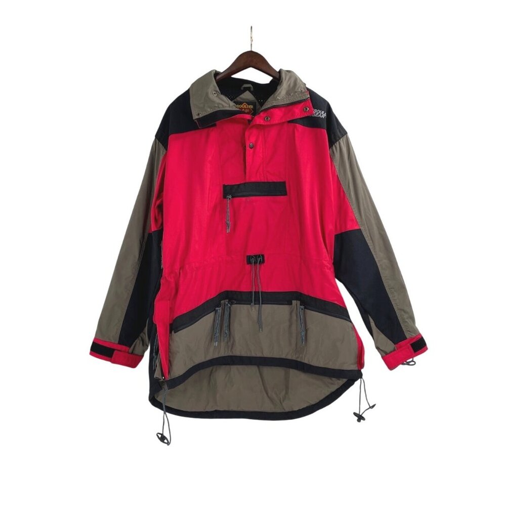 Boulder Gear Unisex L Waterproof Jacket Hooded Outdoor Solar Lock Oxford 2000